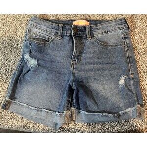 Mila Rose Girls Jean Shorts Size 12 Cuffed Frayed